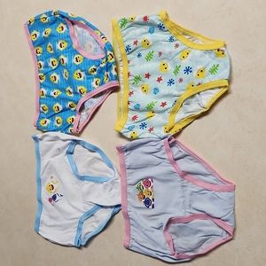 New Set 4 Nickelodeon Pinkfong Baby Shark Undies Size 2-3T